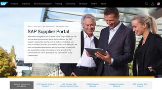 
                            3. SAP Supplier Portal | About SAP - Supplier World Portal