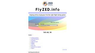 SAS AB | Find flight listing option at FlyZED | ID Travel | Airline ... - Sas Id Travel Portal