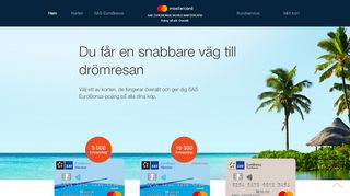 
                            2. SAS EuroBonus Mastercard, kreditkort med EuroBonus-poäng - Sas Eurobonus Mastercard Portal No