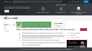 
                            1. SASL LOGIN authentication failed: UGFzc3dvcmQ6 - Find the username ... - Sasl Portal Authentication Failed Ugfzc3dvcmq6