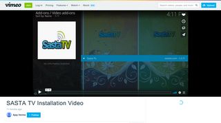 
SASTA TV Installation Video on Vimeo  
