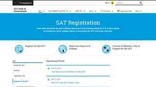 
                            15. SAT Registration | SAT Suite of Assessments – The College ... - College Board Pr Portal