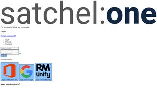 
                            6. Satchel One | Login - Homeworks Portal