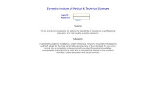 
                            1. Saveetha Institute of Medical & Technical Sciences - Saveetha University Portal