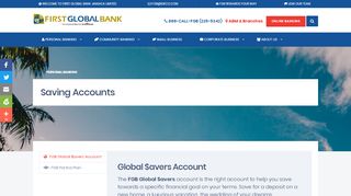 Savings Account | First Global Bank - First Global Bank Global Access Portal