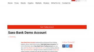 Saxo Bank Demo Account - ForexSQ - Saxo Trader Demo Portal