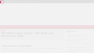
                            2. SBI HRMS Login Portal - SBI Staff and Pensioners Gate