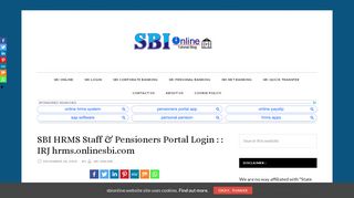 
                            6. SBI HRMS Staff & Pensioners Portal Login : : IRJ hrms ... - Sbi Co In Staff Portal