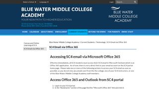 
                            5. SC4 Email via Office 365 - Blue Water Middle College Academy - Sc4 Portal Portal