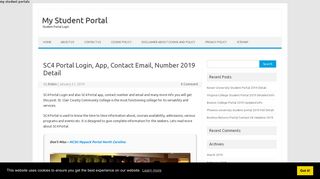 
                            3. SC4 Portal Login, App, Contact Email, Number 2019 Detail - Sc4 Portal Portal