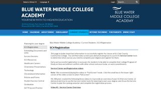 
                            8. SC4 Registration - Blue Water Middle College Academy - Sc4 Portal Portal