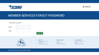 
                            7. SCDMV Member Services-Member Services Forgot Password - Scdmv Member Services Portal