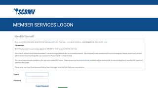 
                            1. SCDMV Member Services-Member Services Logon - Scdmv Member Services Portal