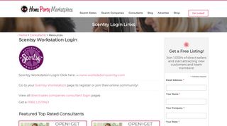 
                            3. Scentsy Workstation Login - Home Party Marketplace - Workstation Scentsy Us Home Portal