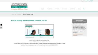 
                            1. SCHA Provider Portals - South Country Health Alliance - South Country Health Alliance Provider Portal