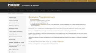 
                            2. Schedule an Appointment. - Purdue University - Patient Portal Push