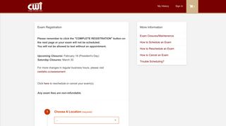 
                            4. Schedule Your Exam - RegisterBlast - Cwidaho Cc Portal