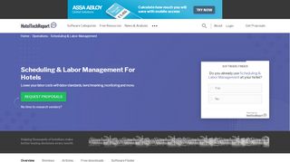 
                            9. Scheduling & Labor Management - Hotel Tech Report - Hotel Effectiveness Portal