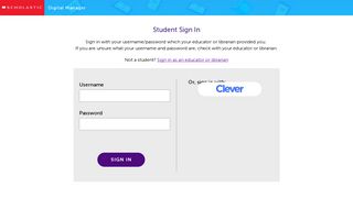 
                            3. Scholastic Digital Manager - Core Clicks Student Portal