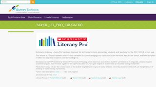 
                            8. Scholastic Literacy Pro for Educators - Digital Resources - Literacy Pro Portal Teacher