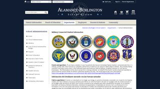 
School Administration and Student Services / Military ...
