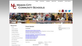 
                            3. School Calendar - Mason City Community Schools - Www Masoncityschools Org Careers Portal