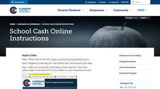 
                            6. School Cash Online Instructions - Conroe ISD - First Class Portal Conroe Isd