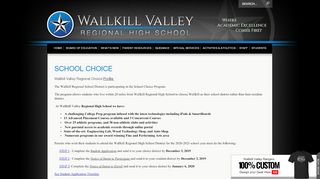 
                            5. School Choice - Wallkill Valley Regional High School - Wvrhs Parent Portal