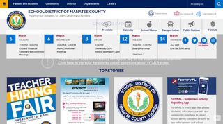 
School District of Manatee County / Homepage
