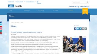 
                            1. School Highlight: Marshall Academy of the Arts - Sound Body ... - Marshall Academy Of The Arts Portal