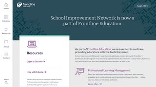 School Improvement Network | Frontline Education - Edivate Learn Portal