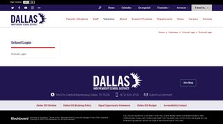 
                            2. School Login / School Login - Dallas ISD - Disd Portal