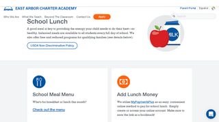 
                            4. School Lunch | Ypsilanti MI | East Arbor Charter Academy - East Arbor Parent Portal