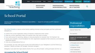 
                            5. School Portal - Victorian Institute of Teaching - Vit Edu Portal