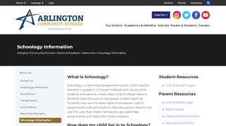 
                            4. Schoology Information - Arlington Community Schools - Acs Schoology Portal
