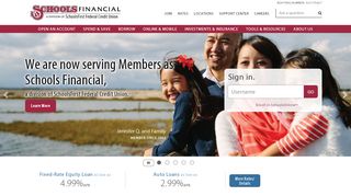 
                            8. Schools Financial, a division of SchoolsFirst FCU - Sacramento Credit Union Portal