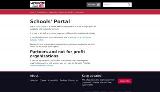 
                            2. Schools' Portal - Lancashire County Council - Lancashire Portal