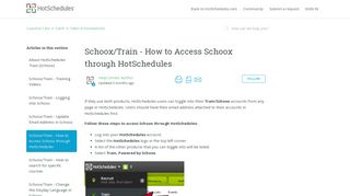 
                            1. Schoox/Train - How to Access Schoox through HotSchedules ... - Schoox Portal With Hotschedules