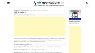 
                            6. Schwan's Application, Jobs & Careers Online - Schwansjobs Com Portal