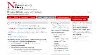 
                            5. SciFinder access and registration - Chemistry - Subject ... - Cas Scifinder Portal