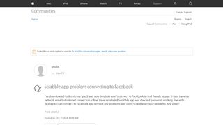 
                            7. scrabble app problem connecting to Facebo… - Apple Community - Scrabble Origin Portal Not Working