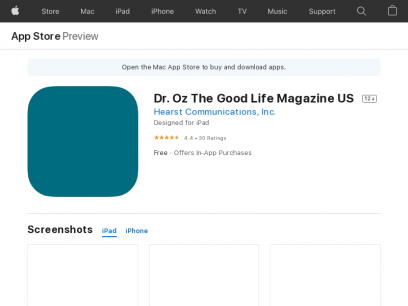 ‎Dr. Oz The Good Life Magazine US on the App Store