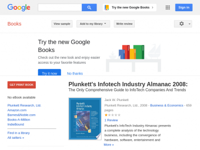 Plunkett&#39;s Infotech Industry Almanac 2008: The Only Comprehensive Guide to ... - Google Books