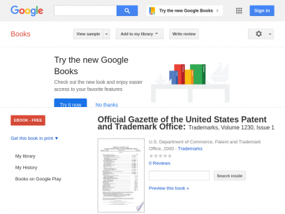 Official Gazette of the United States Patent and Trademark Office: Trademarks - Google Books