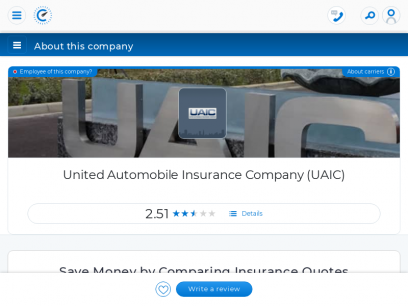 United Automobile Insurance Company (UAIC) 2021