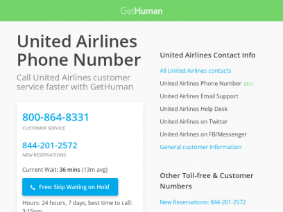 United Airlines Phone Number | Call Now &amp; Skip the Wait