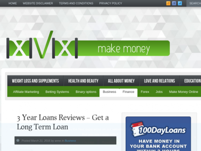 
		3 Year Loans Reviews - Get a Long Term Loan - IXIVIXIIXIVIXI	