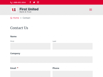 Contact - First United Bank &amp; Trust