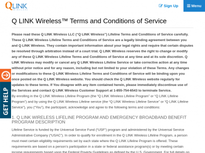 Terms and Conditions | Q Link Wireless