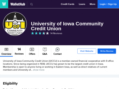 University of Iowa Community Credit Union Reviews: 14 User Ratings